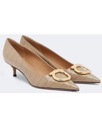 Ferragamo - Pumps Lara Gancini Aus Leder - Lyst