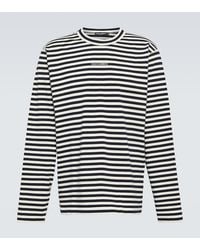 Dolce & Gabbana - Striped Cotton Jersey T-Shirt - Lyst