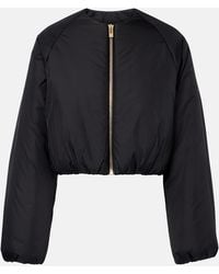 Alaïa - Puffer Cropped Jacket - Lyst