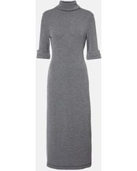 Proenza Schouler - Label Cerine Ribbed-Knit Boucle Midi Dress - Lyst