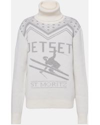 Jet Set - Pull Intarsia En Laine A Col Roule - Lyst