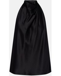 The Sei - Halterneck Silk Satin Top - Lyst