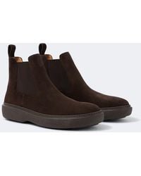 Giorgio Armani - Suede Ankle Boots - Lyst