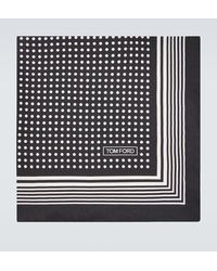 Tom Ford - Printed Silk Twill Pocket Square - Lyst