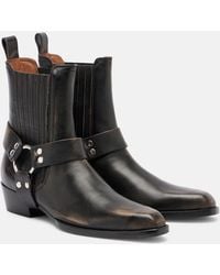 Paris Texas - Helena Leather Biker Boots - Lyst