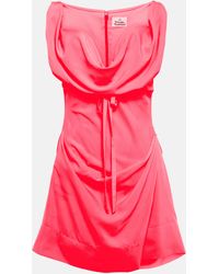 Vivienne Westwood Minikleid aus Crepe - Pink