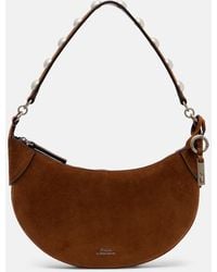 Polo Ralph Lauren - Polo Id Mini Studded Suede Shoulder Bag - Lyst