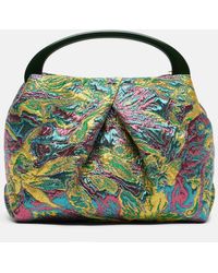 Dries Van Noten - Crisp Small Jacquard Top-Handle Bag - Lyst
