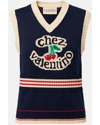 Valentino Garavani - Chez Cotton Sweater Vest - Lyst