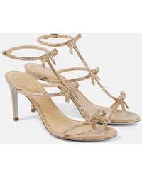Rene Caovilla - Caterina 80 Bow-Detail Embellished Sandals - Lyst