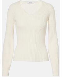 Max Mara - Gioiosa Ribbed-Knit Cotton Sweater - Lyst