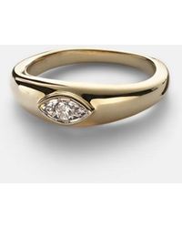 STONE AND STRAND - Muse 10Kt Ring With Diamonds - Lyst
