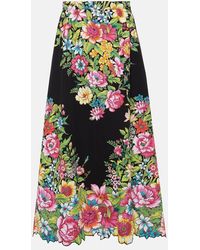 Etro - Floral Skirt - Lyst