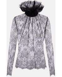 McQueen - Lace Top - Lyst