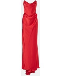 Vivienne Westwood - Off-Shoulder Satin Gown - Lyst