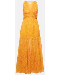 Giambattista Valli - Printed Cotton Maxi Dress - Lyst