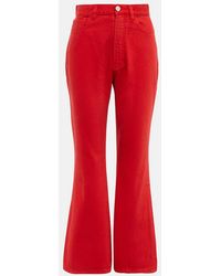 Alaïa - Alaia High-rise Bootcut Jeans - Lyst