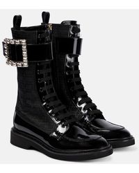 Roger Vivier - Viv' Rangers Strass Ankle Boots - Lyst