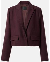 JOSEPH - Cropped Single-Breasted Wool Jacket - Lyst