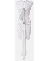 Christopher Esber - Cutout Gathered Jersey Minidress - Lyst