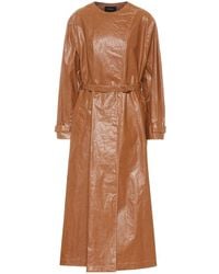 Isabel Marant Trench Corly in similpelle - Marrone