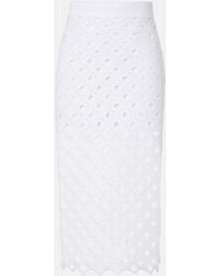 Max Mara - Zorro Macrame Midi Skirt - Lyst
