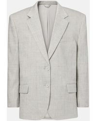 Magda Butrym - Oversized Linen And Wool Blazer - Lyst