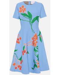 Carolina Herrera - Abito Midi Con Stampa - Lyst