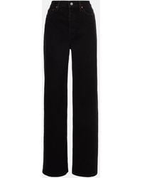 RE/DONE - High-Rise Wide-Leg Jeans - Lyst