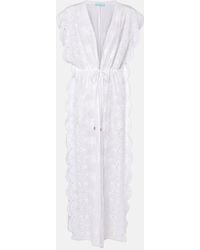 Melissa Odabash - Talitha Broderie Anglaise Cotton Beach Dress - Lyst