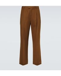The Row - Pantalones Rectos Belamy De Gabardina - Lyst