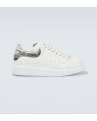 Alexander McQueen Oversize-Sneakers aus Leder - Weiß