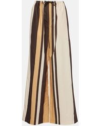 SIR. - Savanna Striped Cotton Wide-Leg Pants - Lyst