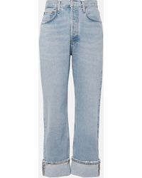 Agolde - Fran Mid-rise Straight Jeans - Lyst