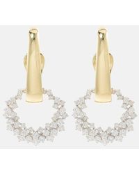 YEPREM - Golden Strada 18kt Gold Drop Earrings With Diamonds - Lyst
