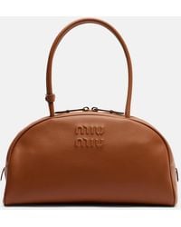 Miu Miu - Beau Large Leather Shoulder Bag - Lyst