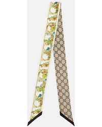 Gucci - Printed Silk Twill Scarf - Lyst
