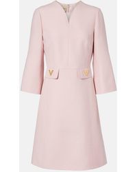 Valentino - Crepe Couture Minidress - Lyst