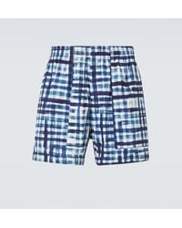Bottega Veneta - Gingham Cotton Bermuda Shorts - Lyst