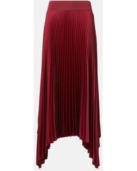 JOSEPH - Ade Plisse Crepe Midi Skirt - Lyst
