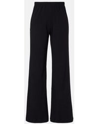 Leset - Nando Ribbed-Knit Cotton Sweatpants - Lyst