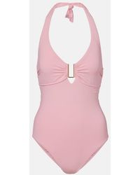 Melissa Odabash - Tampa Halterneck Swimsuit - Lyst
