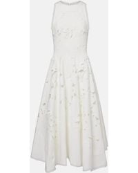 Costarellos - Arianne Floral Lace Midi Dress - Lyst