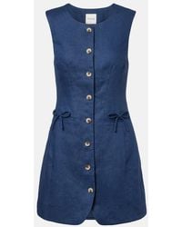 Posse - Sabine Linen Mini Dress - Lyst