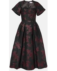 Rebecca Vallance - Florentina Floral Midi Dress - Lyst