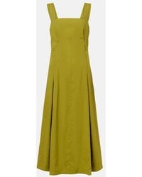 Vince - Midikleid Aus Einem Leinengemisch - Lyst