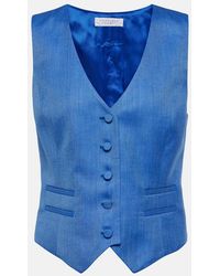 Gabriela Hearst - Coleridge Wool, Silk, And Linen Vest - Lyst