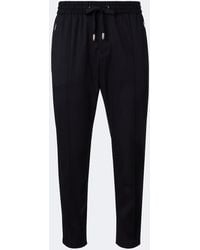 Dolce & Gabbana - Wool-Blend Gabardine Tapered Pants - Lyst