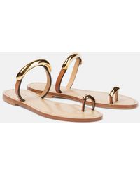 Amanu - Samburu Embellished Leather Sandals - Lyst