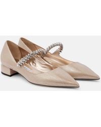 Jimmy Choo - Bing Embellished Leather Mary Jane Pumps - Lyst